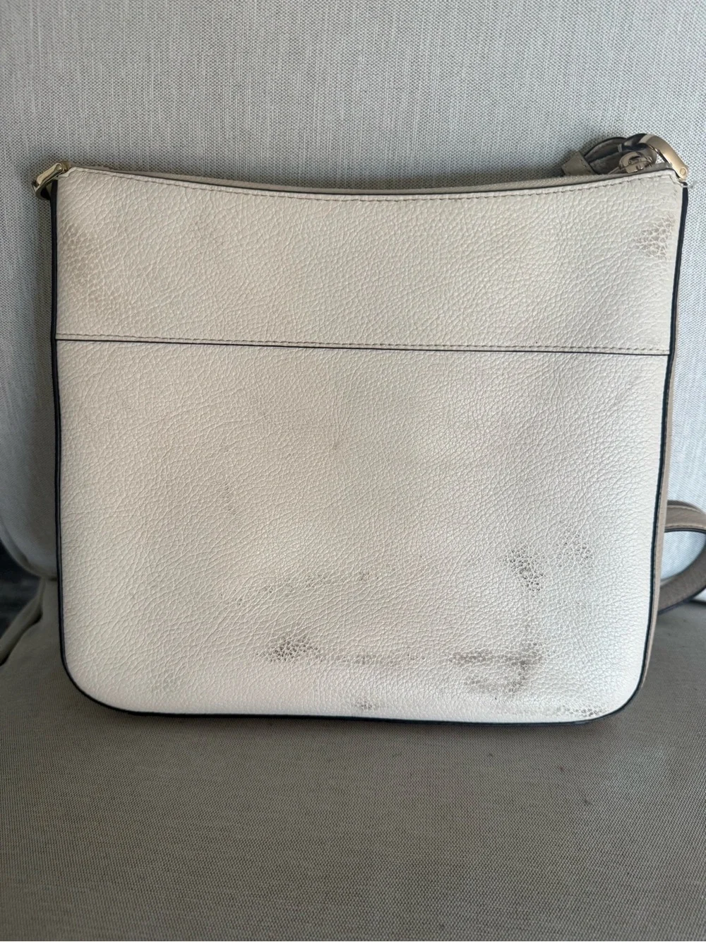 kate spade cream pebbled leather crossbody bag